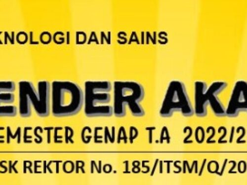 KALENDER AKADEMIK SEMESTER GENAP TA. 2022-2023