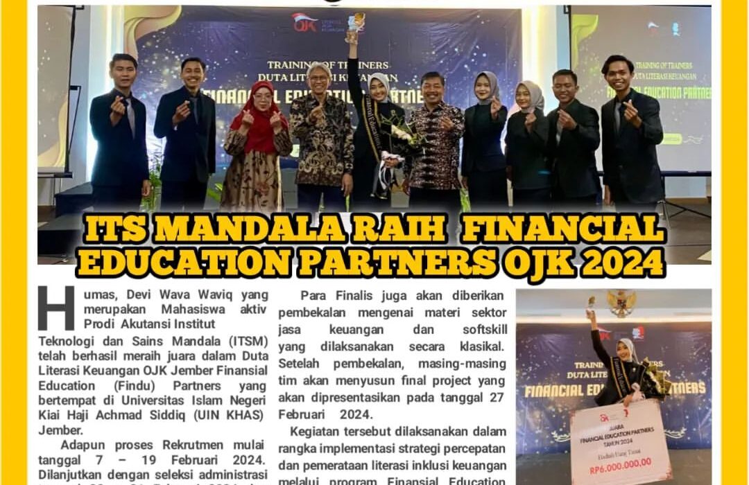 ITS MANDALA RAIH FINANCIAL EDUCATION PARTNERS OJK 2024