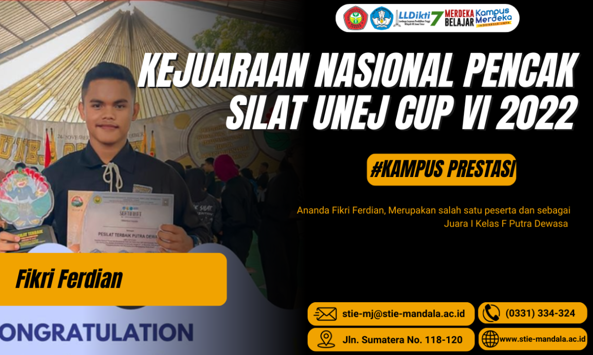 KEJUARAAN PENCAK SILAT NASIONAL UNEJ CUP VI 2022