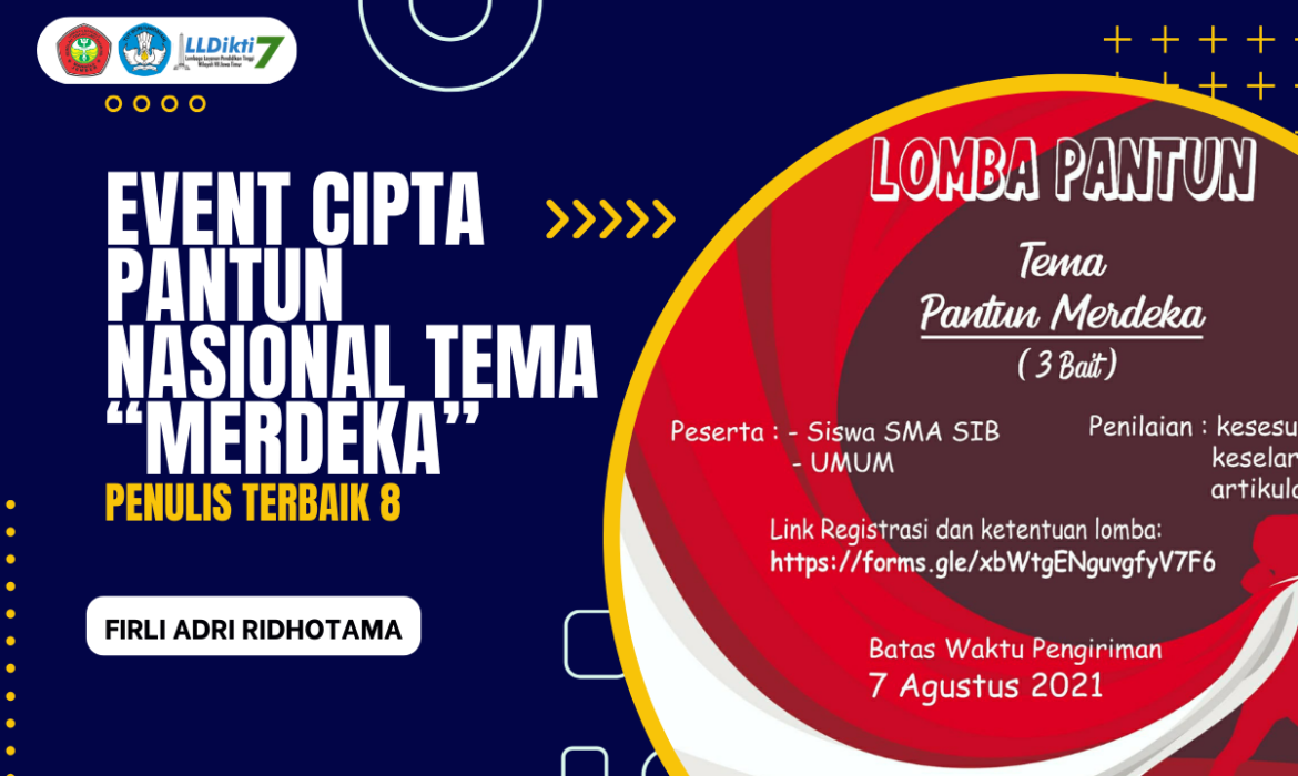 EVENT CIPTA PANTUN NASIONAL TEMA “MERDEKA”