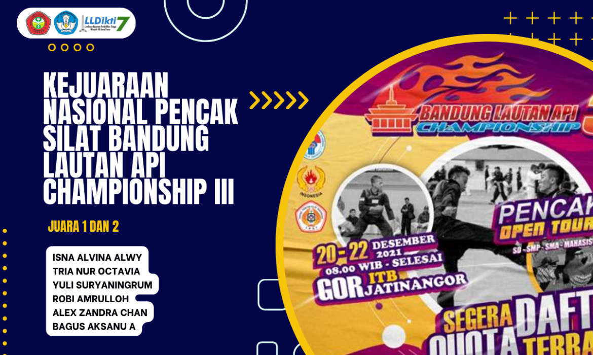 KEJUARAAN NASIONAL PENCAK SILAT BANDUNG LAUTAN API CHAMPIONSHIP III TAHUN 2021