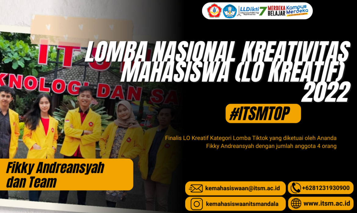 Lomba Nasional Kreativitas Mahasiswa (LO KREATIF) 2022