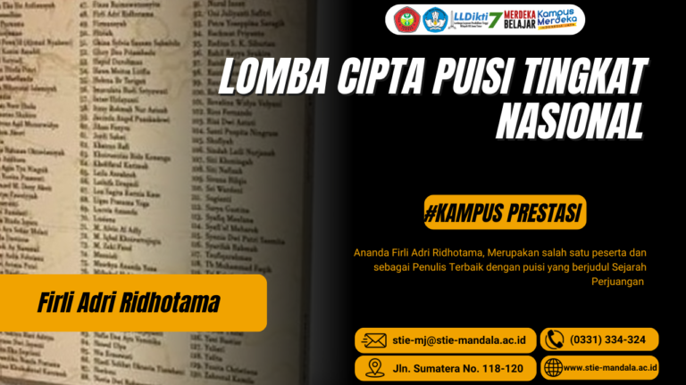 LOMBA CIPTA PUISI TINGKAT NASIONAL