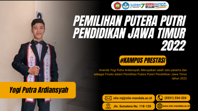 PEMILIHAN PUTERA PUTRI PENDIDIKAN JAWA TIMUR 2022