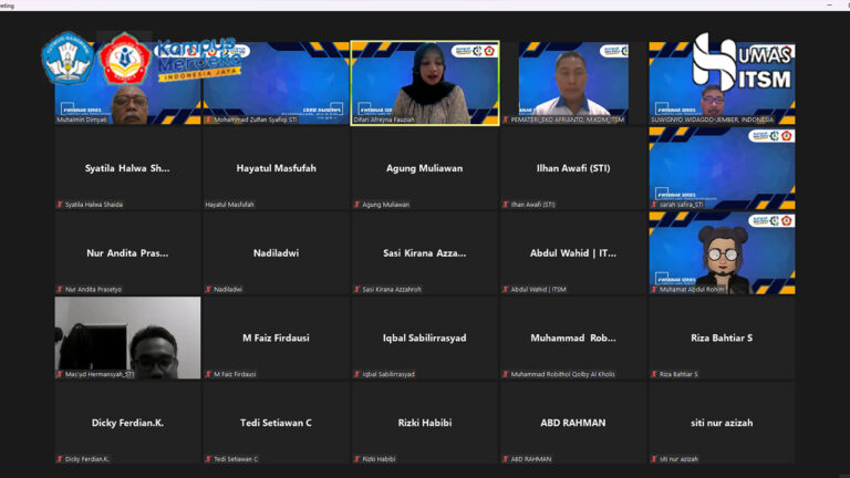 FAKULTAS SAINS, TEKNOLOGI, DAN INDUSTRI (FSTI) ITSM GELAR WEBINAR SERIES#2: POTENSI DIGITAL DALAM BISNIS MODERN