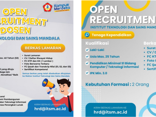 Open Recruitment  Dosen dan Tenaga Kependidikan di Institut Teknologi dan Sains Mandala Jember