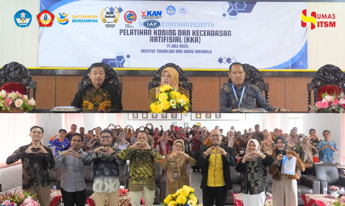 ITS Mandala Jember Jadi Tuan Rumah Pelatihan Koding dan AI untuk Guru SD & SMP