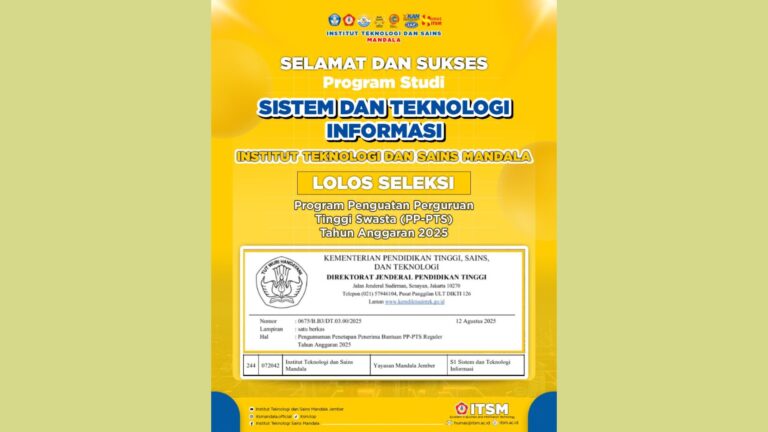 Prestasi Gemilang: Prodi STI ITS Mandala Raih Pendanaan Program Penguatan PTS