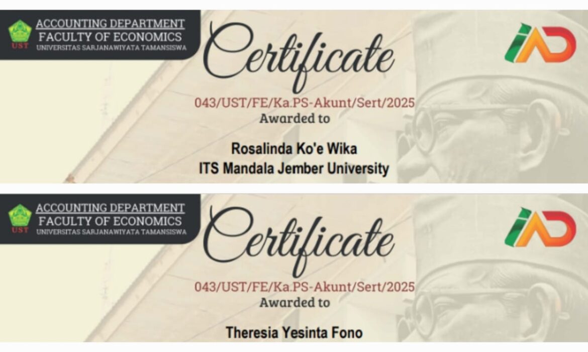 Sabet 2 Prestasi Mahasiswi ITSM  pada Lomba Menyanyi “Harmony Voice of The International Generation”