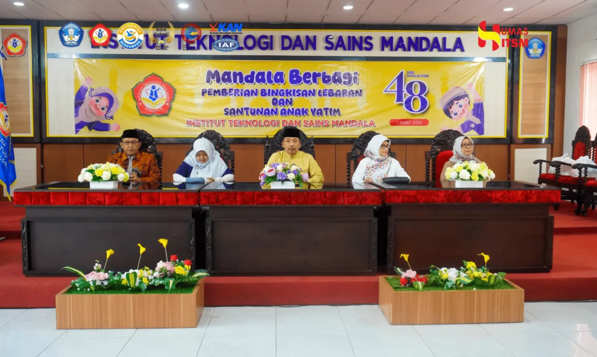 Mandala Berbagi: ITSM Salurkan 150 Bingkisan Lebaran dan Santunan untuk 200 Anak Yatim Piatu